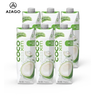 COMBO 04 06 Hộp Nước dừa đóng hộp Cocoxim Xiêm Xanh  Xiêm Sen dung tích 1000ml Hộp - AZAGOHN 