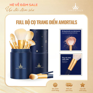 Set 12 cọ trang điểm AMORTALS đánh phấn phủ chân mày kèm lông siêu mềm kèm