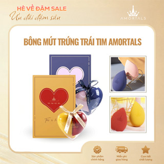 Set 2 Mút Trang Điểm AMORTALS Hình Trứng Cao Cấp Mút Tán Kem Nền Cushion Chuyên Nghiệp