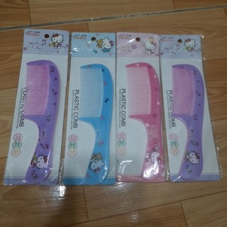 Combo 4 cái Lược chải tóc bỏ bóp cán kitty (14cm)