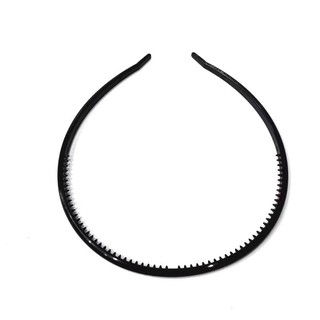 Combo 6 bờm cài tóc bản nhí màu đen (bản 6mm)