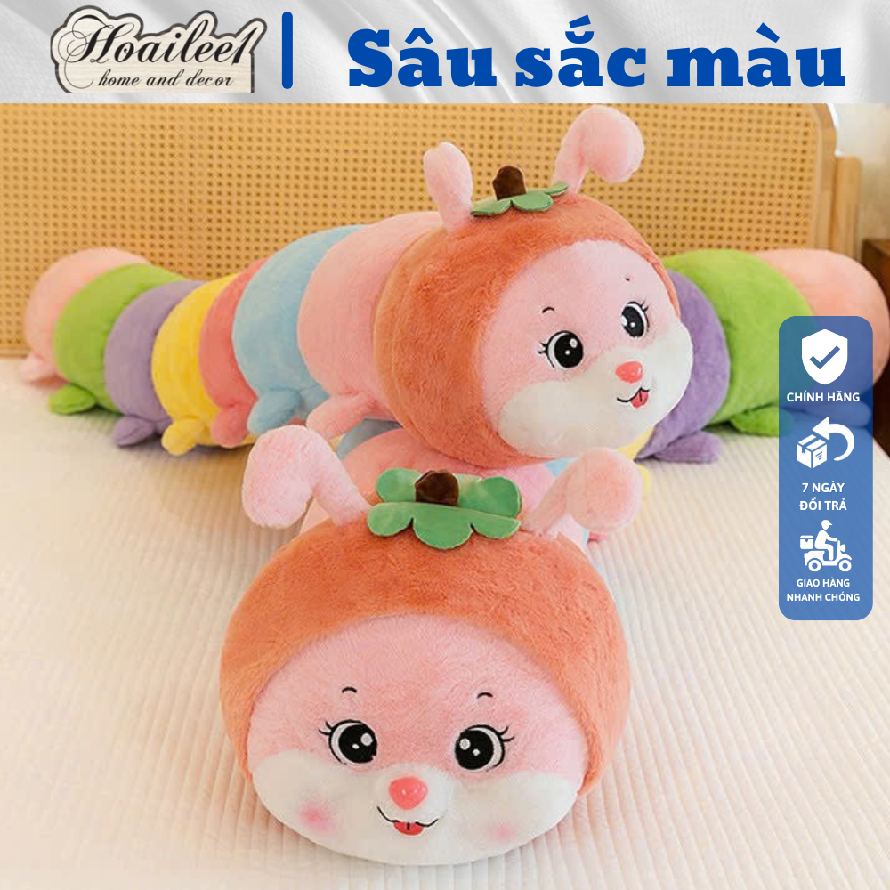 Gấu Bông Màu Sắc Tai Thỏ - Gối Ôm Sâu Mềm Mịn Ngộ Nghĩnh Siêu Đáng Yêu và Dễ Thương.