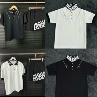 [Có tag mác] Bộ áo quần polo DS nam nữ có khoá vai hottrend 2025 boy phố