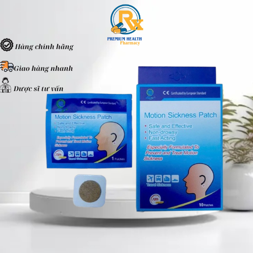 Miếng dán say tàu xe Fobelife Motion Sickness Patch- Giảm triệu chứng nôn mửa, chóng mặt, mệt mỏi