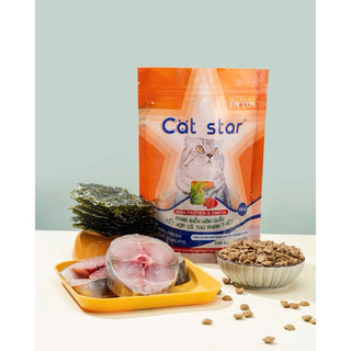   GÓI 350GR  Hạt thức ăn Cat Star vị rong biển kết hợp cá thu nhiều dinh dưỡng cho mèo 