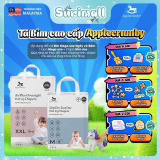  Tã Bỉm Dán Quần Applecrumby Slim + Overnight Malaysia Bỉm Cho Bé Cao Cấp Tiện Lợi Surimall 