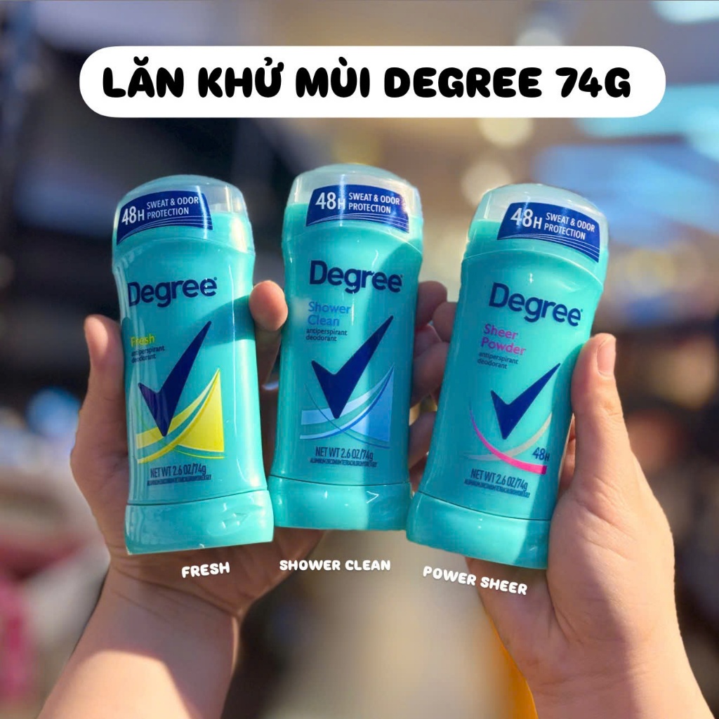 Lăn sáp khử mùi & ngăn tiết mồ hôi Degree Nữ 74g