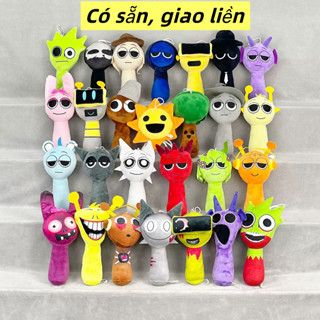 Gấu Bông Sprunki 20cm & Búp Bê Incredibox – Đồ Chơi Nhồi Bông Mềm Mại, Dễ Thương