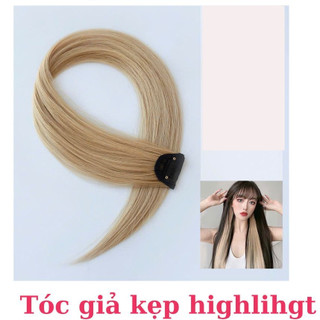Tóc Giả Nữ Highlight Dài 60cm – Sợi Tơ Mềm Mượt Như Tóc Thật – Dễ Dùng, Không Cần Nhuộm