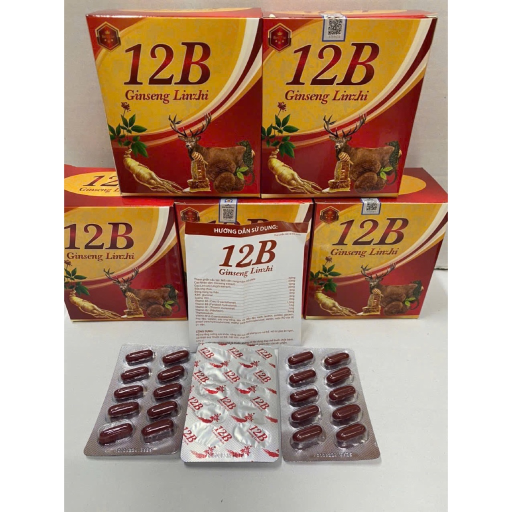 Vitamin 12B, 15B with Ginseng (Hộp 100 viên)