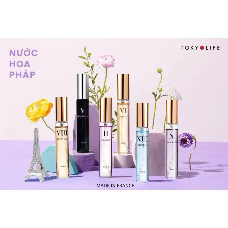 Nam/ Tổng Hợp Nước Hoa Pháp TOKYOLIFE chai Fullsize 24ml