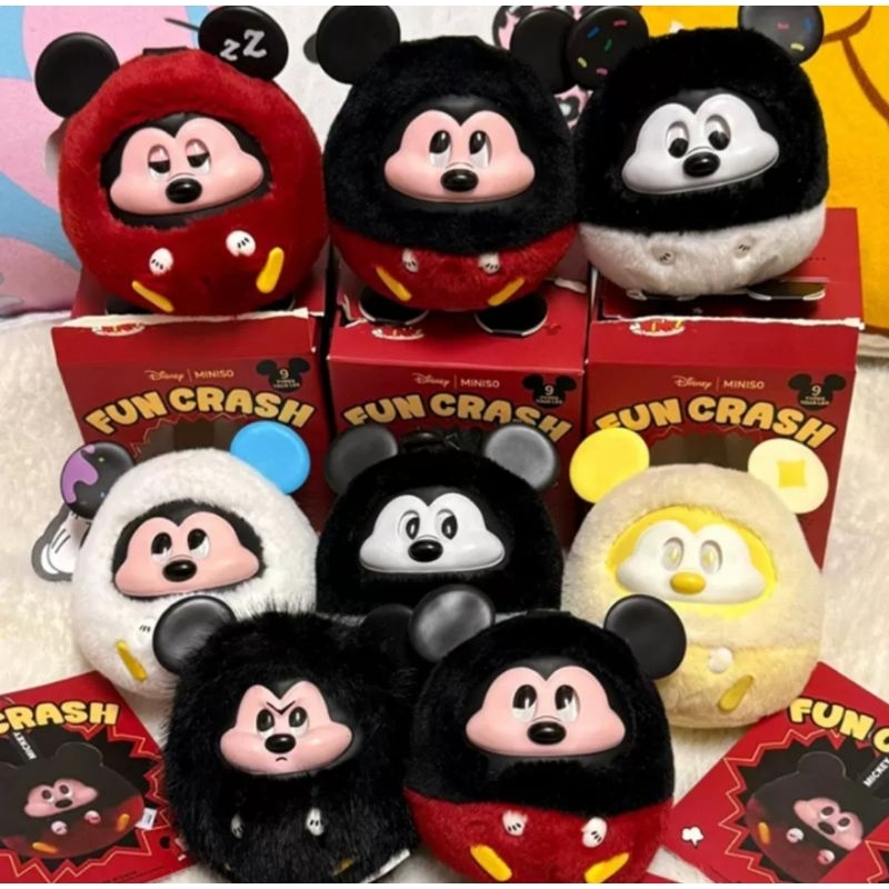[Order] Disney|Miniso Mickey Fun Crash Hộp mù móc khóa Blindbox