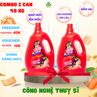 Combo 2 can 4.8 nước giặt xả TrueCare , giặt sạch thơm lâu, tiết kiệm , đậm đặc.