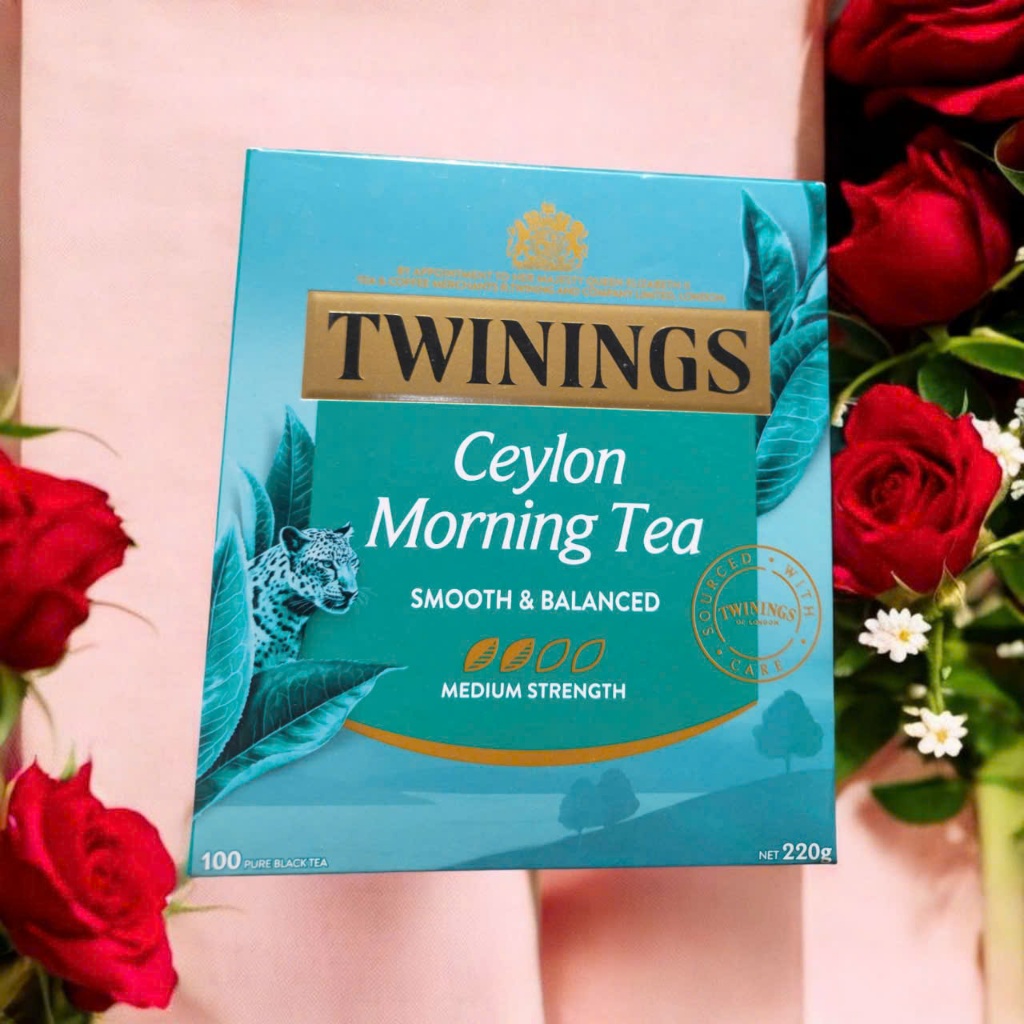 Trà Twinings Ceylon Morning Tea Anh Hộp 100 Gói Dành Cho Bữa Sáng