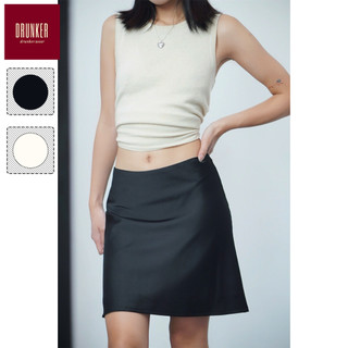   ĐỌC KỸ  Tonic skirt - Chân váy lụa ngắn cạp trễ dáng chữ A xòe rũ  2 lớp  - HÌNH CHÍNH CHỦ Short low-waist silk skirt 