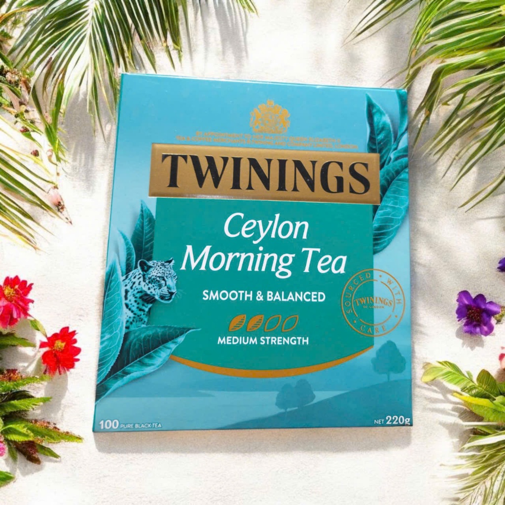 Trà Twinings Ceylon Morning Tea Túi Lọc 100 Gói Nhẹ Nhàng