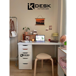 Bàn Làm việc IKEA 1 Tủ 5 Ngăn Kéo (Ship Hỏa Tốc HN)