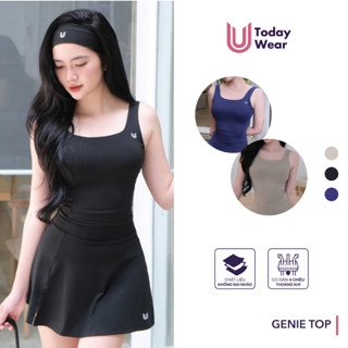 Áo bra thể thao nữ Genie Top mút liền kín đáo Today U Wear tập gym yoga tennis pickleball