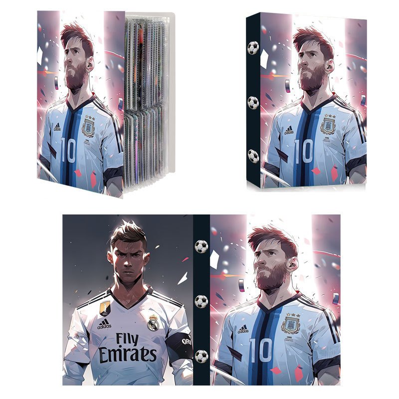 Sách Đựng Bộ Sưu Tập Thẻ Bài Cầu Thủ Bóng Đá, Khe Đựng 240  Thẻ Bài Các Danh Thủ Yêu Thích Của Bé