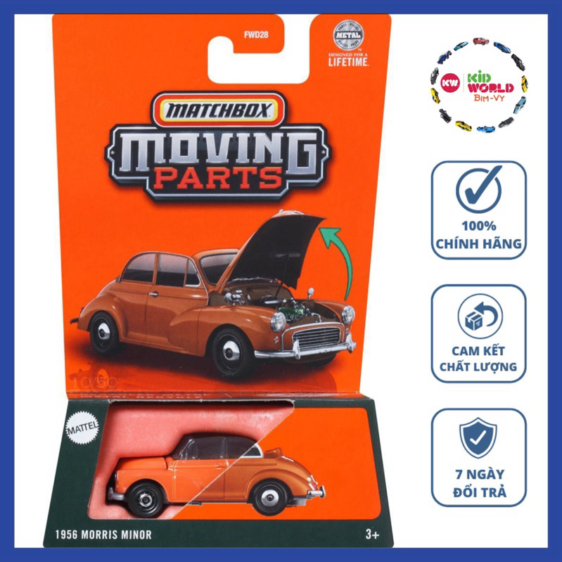 Xe mô hình Matchbox Moving Parts Series 1956 Morris Minor JBW78.
