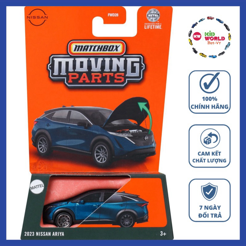 Xe mô hình Matchbox Moving Parts Series 2023 Nissan Ariya JBW80.