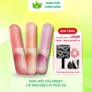 [Hàng chính hãng] Son Môi Colorkey Lip Mousse Lip Mud Son Bùn Màu Nhung Mờ Xinh Xắn 2g
