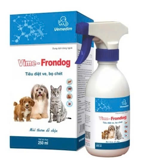 Xịt ve, bọ chét ở Chó Mèo Vime FRONDOG 250ml