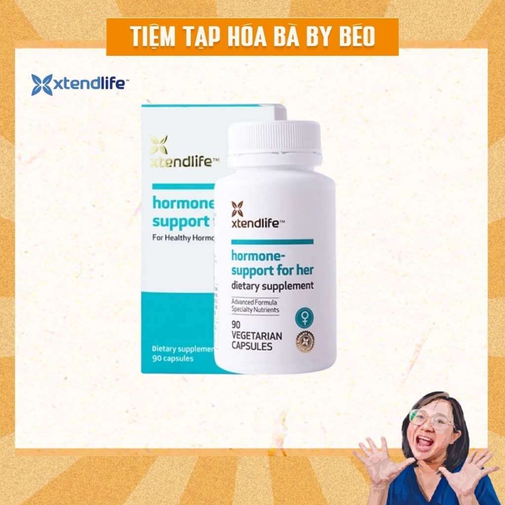 Viên Hormone Support For Her hỗ trợ cân bằng nội tiết tố nữ cải thiện khô hạn XtendLife Dr Chubby