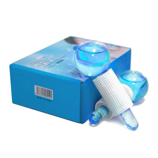 2 Cái / hộp Crystal Ice Con Lăn Năng Lượng Massage Làm Đẹp Mặt Mắt Pha Lê Quả Cầu Đá Chăm Sóc Da