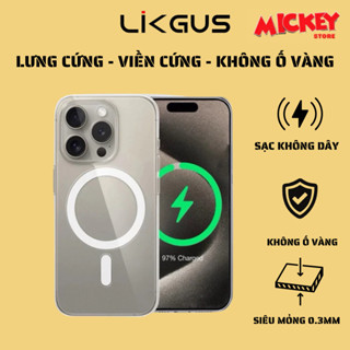 Ốp Likgus Siêu Mỏng – Không Ố Vàng – Hỗ Trợ Sạc Không Dây cho IPhone 11 đến 17Promax