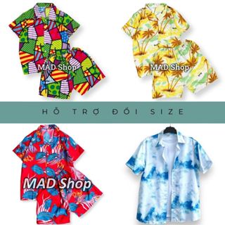 Áo Sơ Mi Đi Biển Nam Nữ Vải Loại 1 Thoáng Mát Không Xù Lông, Đồ Đi Biển, Áo Nhóm Đi Biển