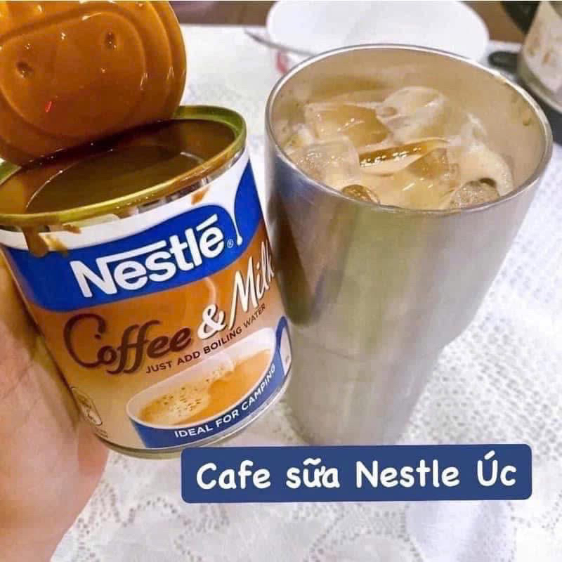 <Date 26> Cafe Sữa Đặc Đóng Lon Nestle Coffee & Milk Úc 395g