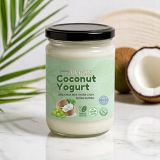 Sữa Chua Dừa Thuần Chay Vegan Coconut Yogurt Légumes - Không Đường, Không Sữa Bò, Gluten-Free