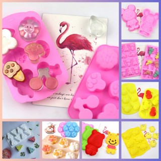  Khuôn SILICONE 3D dùng làm thạch rau câu Thạch trà sữa bánh pudding bánh nướng đá viên socola 