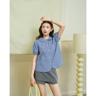   Voucher Xtra  Áo sơ mi nữ tay ngắn nút trái tim Gany Shirt - Sibling House 
