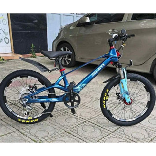 Xe đạp SDM khung nhôm nguyên khối - Bộ đề shiamo inox chính hãng cho bé.