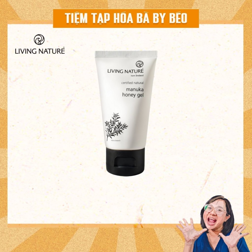 Gel mật ong Manuka diệt mụn ẩn Living Nature Manuka Honey Gel  - Dr Chubby