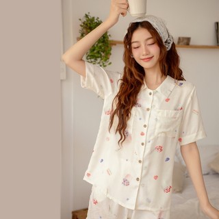 VIBES Pijama ngắn Lụa gấm Sweet Py Set