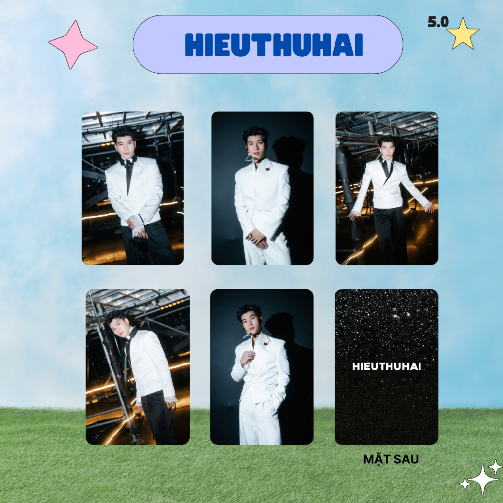 [UNOFF] Card bo góc HIEUTHUHAI - Bản 10 - Card Bo Góc Unofficial - Cán nhám 2 mặt