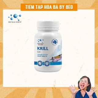 Viên Omega 3 dầu nhuyễn thể Deep Blue Health Krill Oil (60 viên) Dr Chubby