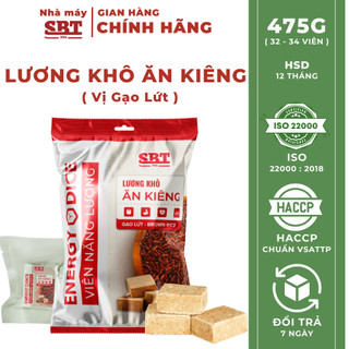  Lương Khô Mini SBT Vị Gạo Lứt Ăn Kiêng Gói 475g Giảm Đường Ít Ngọt Lương Khô Mini Nhà Máy SBT 1994 