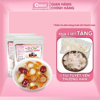  Set chè dưỡng nhan tuyết yến 265gram ONICI set nguyên liệu 12 15 chén 