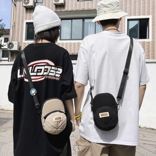 Túi đeo chéo nam nữ Monster x Street T029 local brand vải Pvc chống nước màu đen nhiều ngăn