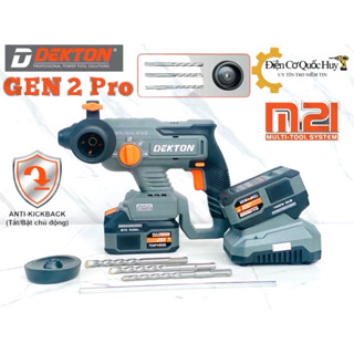Máy Khoan Bê Tông pin 3 Chức Năng Dekton M21 RH2603CP có anti kickback