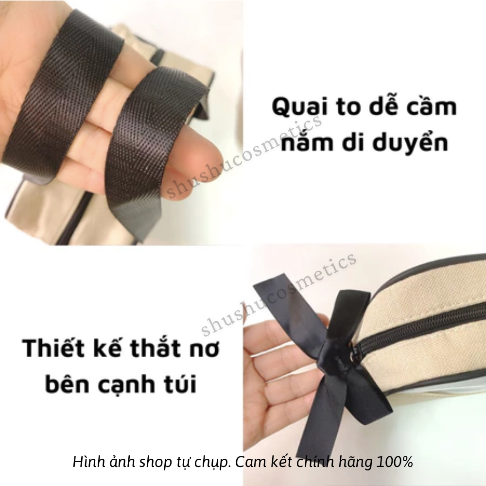 Túi Đựng Mỹ Phẩm CEINLE Cao Cấp, Túi Du Lịch Trong Suốt Vải Canvas Chống Thấm Nước