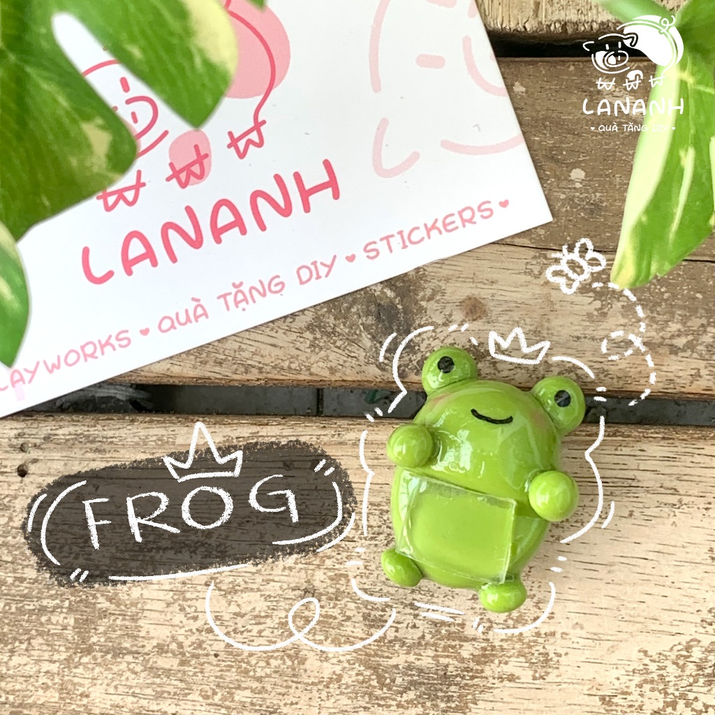 Dành cho TRẺ EM [Điện thoại Hippers] FROG - Mẫu điện thoại đất sét thủ công dễ thương pxc9 [Hippers]