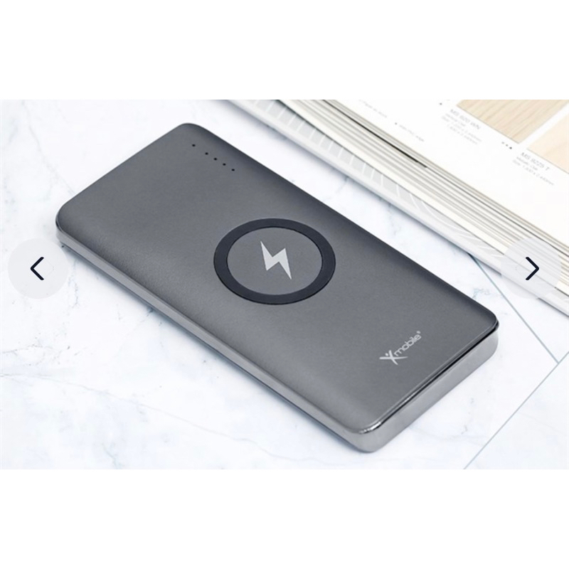 Pin  sạc thanh lí dự phòng Polymer 10.000mAh không dây Type C PD QC3.0 18W Xmobile P66D