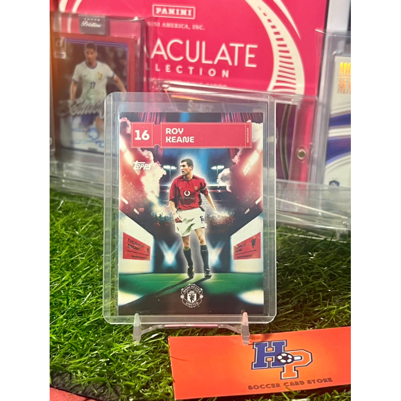 Thẻ bóng đá Roy Kean First Old Trafford Goal Topps Manchester United Team Set 2024/25