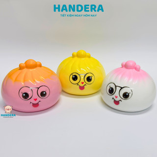 Heo đất ống tiết kiệm tiền lỗ tròn tiểu bàn thầu đeo kính siêu cute đáng yêu LD28 - HANDERA