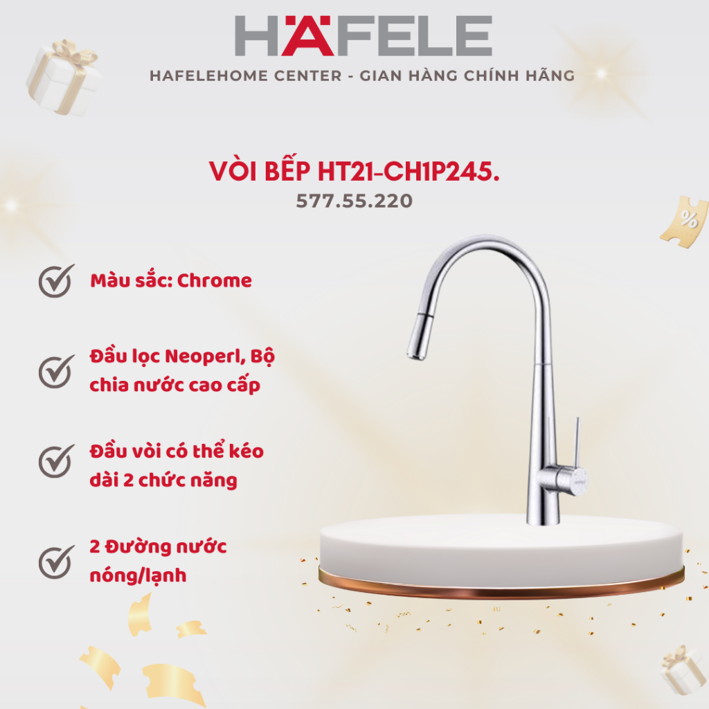 Vòi Rửa Chén Hafele HT21-CH1P245 577.55.220